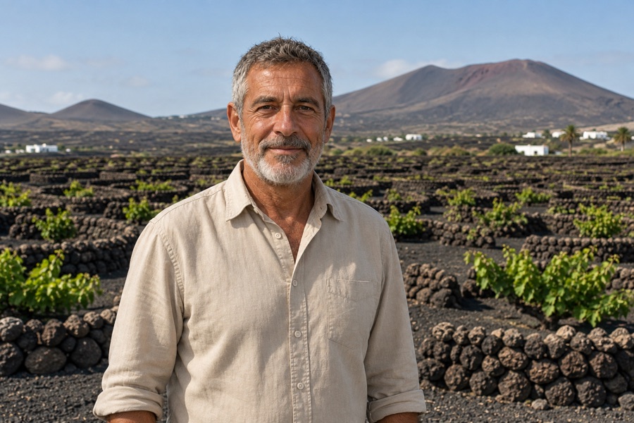 Sergio Betancort, Lanzarote wine tour specialist and volcanic vineyard guide